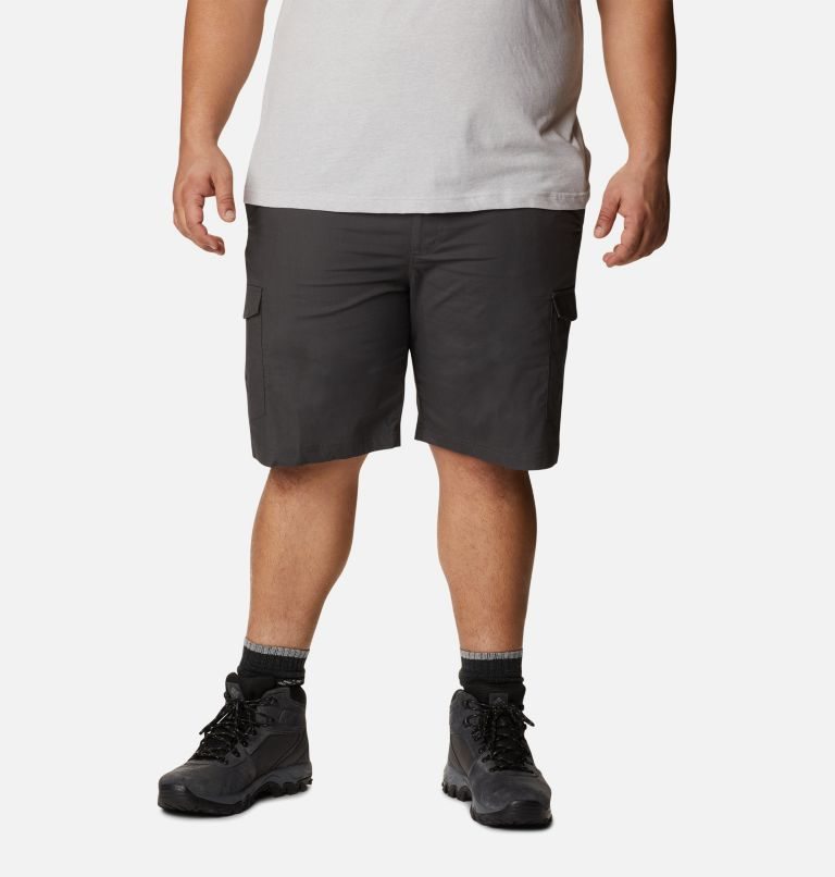 Men\'s Columbia Brentyn Trail Cargo Shorts Black | Plus Size CA-F6L0A